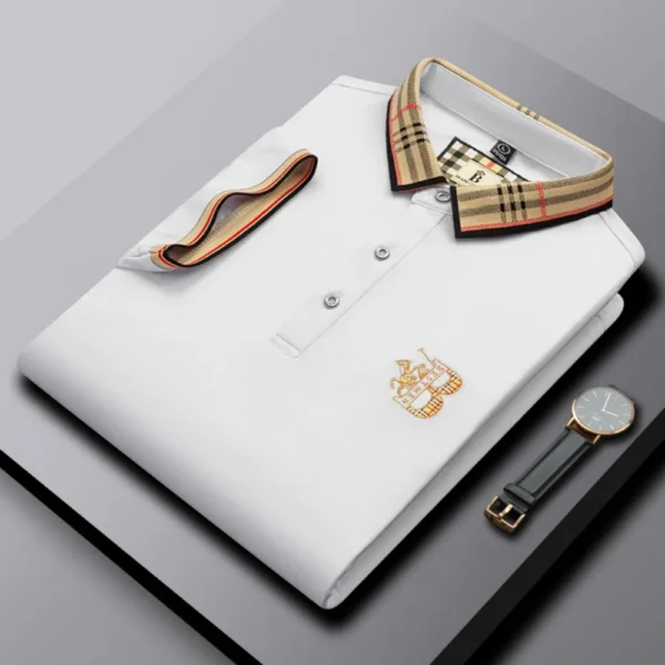 Camisa POLO de marca de lujo de manga corta para hombre, novedad de verano, diseño Jacquard, Top de Golf clásico de moda, camiseta suave y transpirable - Imagen 3