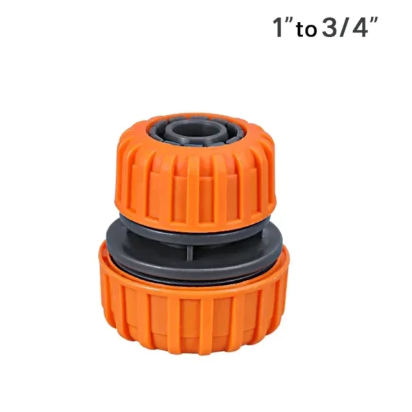 Manguera de riego de jardín, conector rápido de plástico, 1/2 ", 3/4", 1, adaptador de junta de acoplamiento macho doble, juego extensor para tubería - Imagen 9