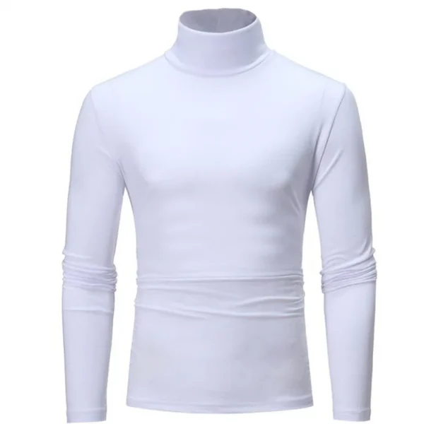 Camisa térmica Tops, ropa de primavera, , medias de otoño e invierno, camiseta de manga larga ajustada con cuello alto Ropa interior térmica para hombre - Imagen 11