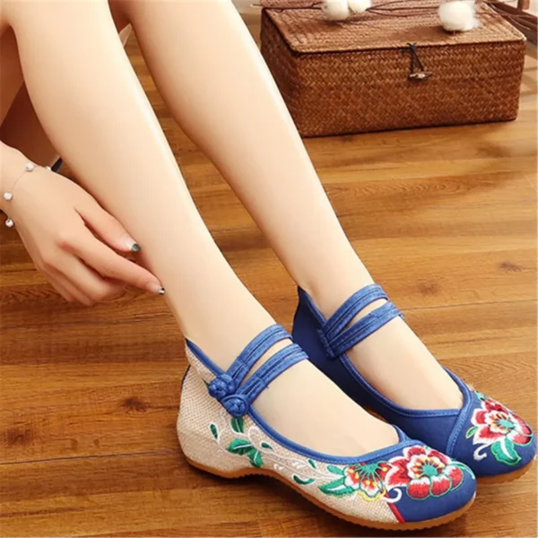 Zapatos informales para mujer, moda Vintage, elegante, estilo étnico, ropa de calle bordada, zapatos de mujer de estilo chino, novedad de verano - Imagen 32