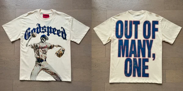 Camisetas Godspeed moda americana de venta al por menor estampado manga corta GOD SPEED Top - Imagen 9