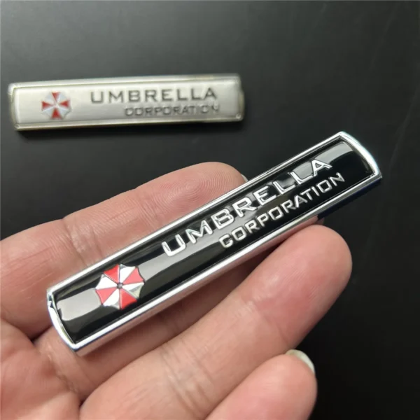 Pegatinas para coche Paraguas de aleación de aluminio 3D para coche, 1 piezas, calcomanías, emblema, decoraciones, insignia, accesorios para coche - Imagen 6