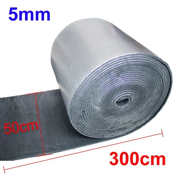 Estera amortiguadora de sonido para coche, 100/150/200/300cm x 50cm, 5/10/15mm, amortiguación de calor y ruido, estera amortiguadora insonorizada para puerta de motor de capó de coche - Imagen 12
