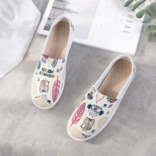 Zapatos de verano para mujer, zapatos planos transpirables de malla, Zapatillas ligeras cómodas para mujer, calcetines, mocasines sin cordones para mujer, Zapatillas para mujer - Imagen 19