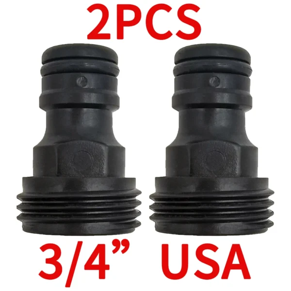 Tetina de conector rápido EURO USA, adaptador de tubo de manguera roscada macho de 3/4 pulgadas para sistema de riego por goteo de tubería de jardín - Imagen 17