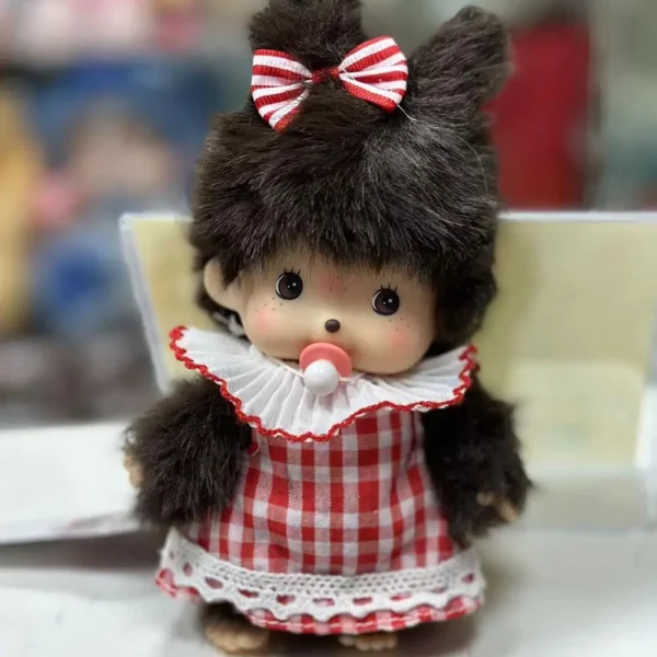 LLavero de muñeco Mchiqi con mono Kawaii de 15cm, bolso colgante, juguete de peluche, regalo de cumpleaños para niños, Material de algodón PP, Año Nuevo/Cristo - Imagen 4
