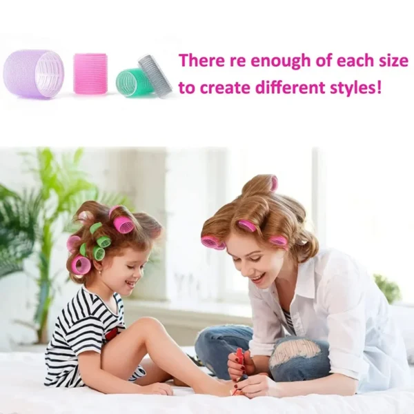 Bolsa de rodillos para el cabello grandes, tubos para cabello, juego de rodillos para el cabello, rulos, rodillos para el cabello sin calor, rizador largo tubo cabello, onulines - Imagen 6