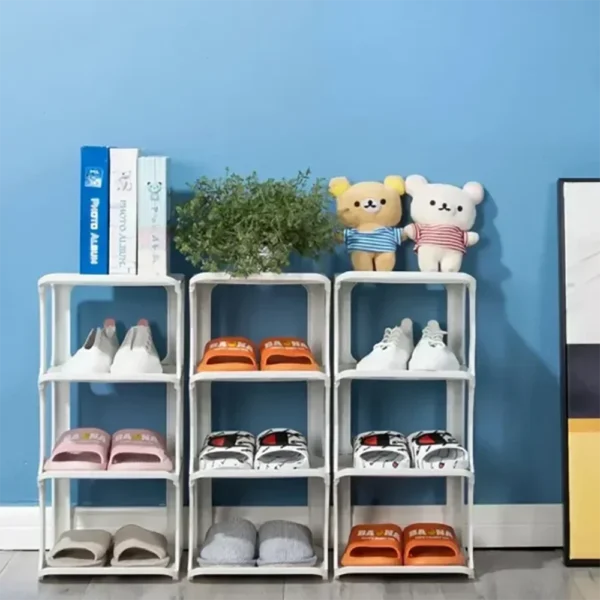 Zapatero multicapa, organizador de almacenamiento, muebles sencillos para el hogar, estante Vertical para zapatos, zapatillas, gabinetes para zapatos, vestíbulo fácil de montar - Imagen 2