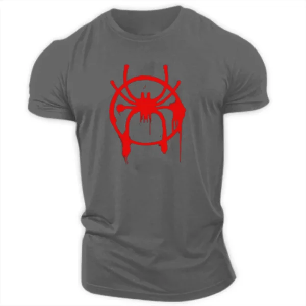 Camiseta con estampado de araña para hombre, Top de manga corta, holgado, informal, Hip-Hop, personalidad, moda de verano - Imagen 29