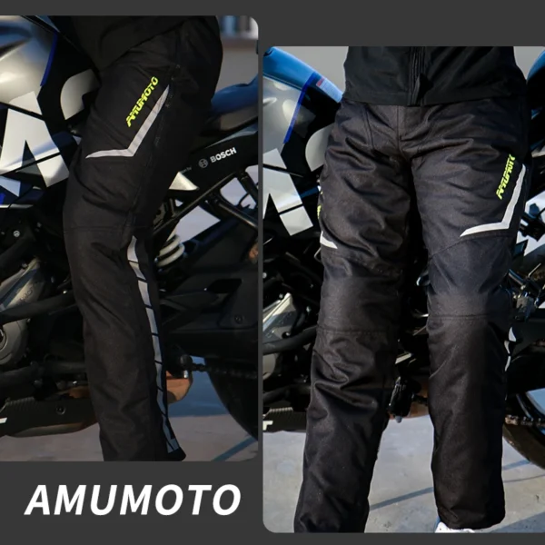 Pantalones térmicos impermeables de despegue rápido para motocicleta, pantalones protectores a prueba de viento para hombres y mujeres, Gor - Imagen 6