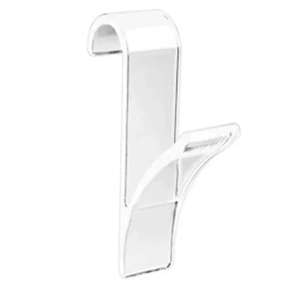 Organizador de baño y pista de almacenamiento, estante transparente, radiador de toallas calefactable, accesorios de cocina, perchero blanco con gancho para el hogar - Imagen 6