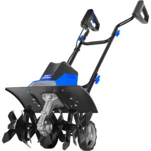 Cultivador de cultivador de 16 pulgadas, 13,5 amperios, 6 dientes de acero, cultivadores para jardinería, plegable, rotador de jardín eléctrico con ajustable