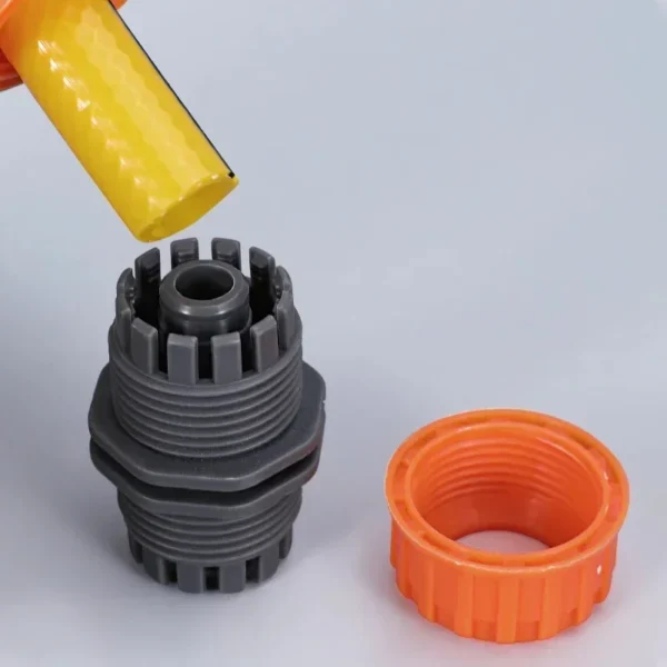 Manguera de riego de jardín, conector rápido de plástico, 1/2 ", 3/4", 1, adaptador de junta de acoplamiento macho doble, juego extensor para tubería - Imagen 4