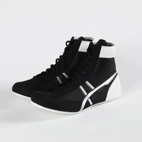 Zapatos de boxeo profesionales Unisex, transpirables, resistentes al desgaste, antideslizantes, zapatillas de lucha, calzado de entrenamiento de gimnasia - Imagen 4
