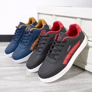 Zapatos deportivos para hombre, zapatillas de deporte azules y rojas, informales, transpirables, atléticos, para correr, caminar, gimnasio, zapatos planos para mujer, zapatos de fiesta transpirables