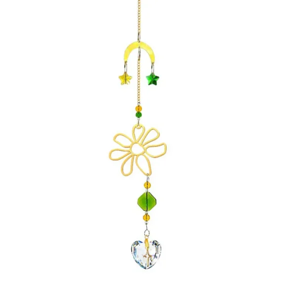 Atrapasueños para ventanas, cristales colgantes, prismas, atrapasoles, adorno de girasol y mariposa, regalo de decoración para jardín y Patio interior y exterior - Imagen 7