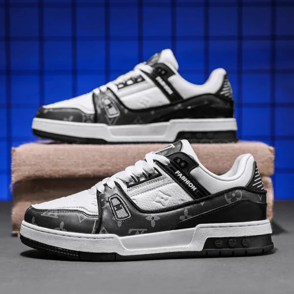 Zapatos de suela blanda transpirables para primavera, zapatos de trabajo informales, resistentes al desgaste, a la moda, fáciles de combinar, zapatos de tabla elevados, zapatos de calle para hombre - Imagen 2
