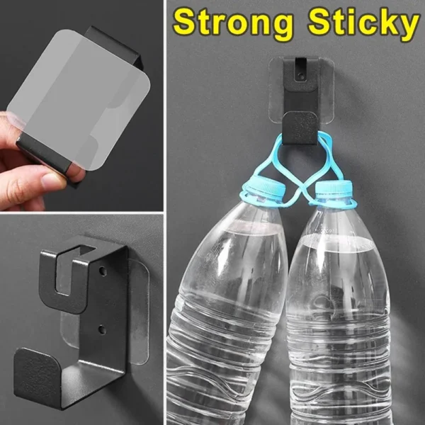Cinta adhesiva de doble cara fuerte reutilizable, pegatinas adhesivas de pared cuadradas transparentes de PVC para ganchos, cintas adhesivas impermeables sin rastro para el hogar - Imagen 3