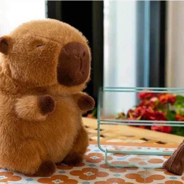 Capybara, juguete de peluche, muñeca de tela, muñeca bonita de Capibara, juguete esponjoso de Anime, muñeco de peluche de capibara suave ﻿Simulación de patatas fritas - Imagen 2