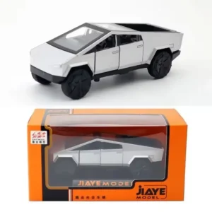 Tesla 1:36 Cybertruck Pickup SUV coche en miniatura de aleación Diecast Metal juguete todoterreno vehículo extraíble camión colección de juguetes regalo para niños