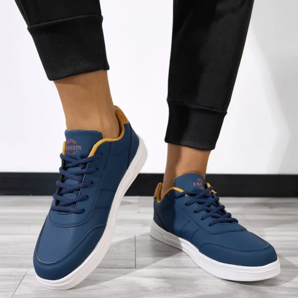 Zapatos deportivos para hombre, zapatillas de deporte azules y rojas, informales, transpirables, atléticos, para correr, caminar, gimnasio, zapatos planos para mujer, zapatos de fiesta transpirables - Imagen 5