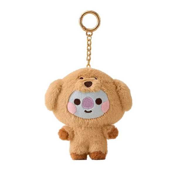 LLavero de muñeco de peluche de la serie Kawaii BT21 BABY Zoo, muñeco de dibujos animados, bolso escolar, colgante, decoración, regalo de cumpleaños, línea de amigos - Imagen 8