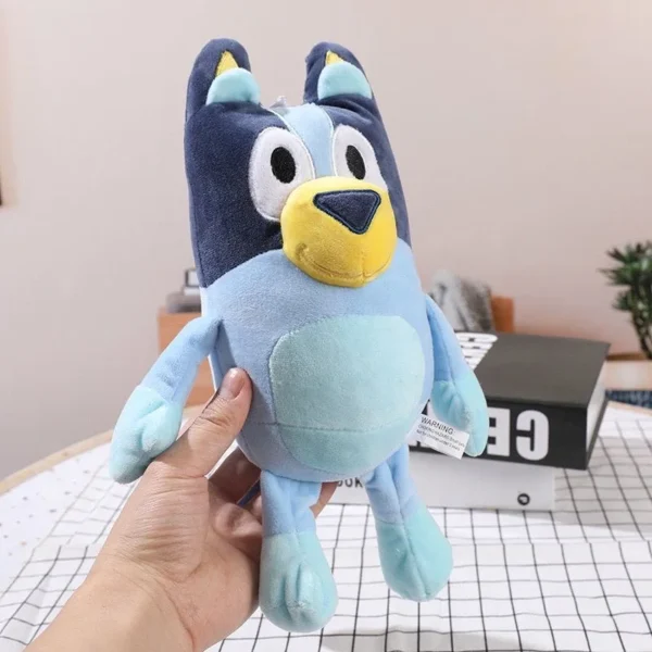Juguetes de peluche familiares-animales de perro de dibujos animados muñecos de peluche suaves perfectos para regalos de cumpleaños y Navidad 17/28/40 cm Bluey & Bingo - Imagen 3