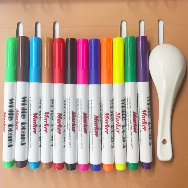 Bolígrafo mágico para pintar con agua, rotuladores coloridos, bolígrafo de tinta flotante, bolígrafos de agua para garabatos, juguetes educativos para edades tempranas Montessori para niños - Imagen 6