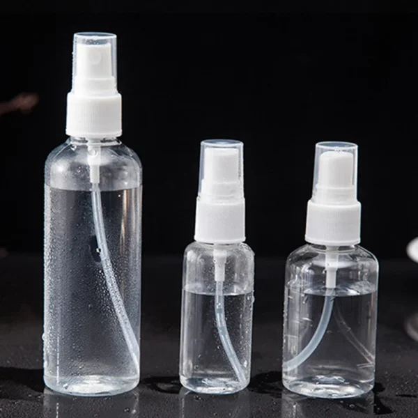 Botella pulverizadora de plástico transparente portátil aspersor de plantas suministros de jardín rociador de riego 3 uds 30ml/50ml/100ml - Imagen 3