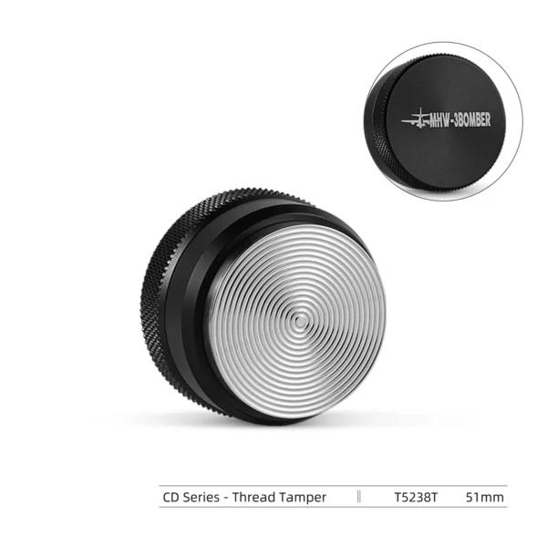Compactador y distribuidor de café con alfombrilla de apisonamiento cepillo de limpieza juego de manipulación de Espresso accesorios de Barista para el hogar MHW-3BOMBER 51/53/58mm - Imagen 24