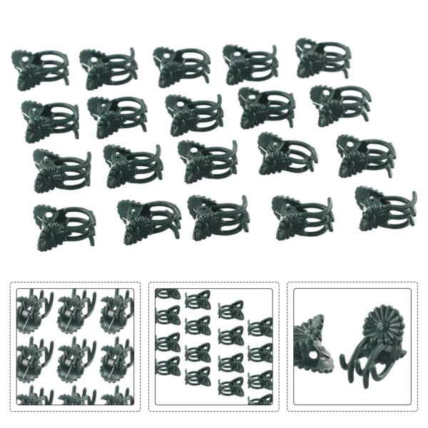Clips para plantas de jardín, Clips para orquídeas y mariposas, abrazaderas para tallo de soporte para plantas, soporte para plantas de vid y flores de jardín, herramientas de jardín 20 piezas - Imagen 3
