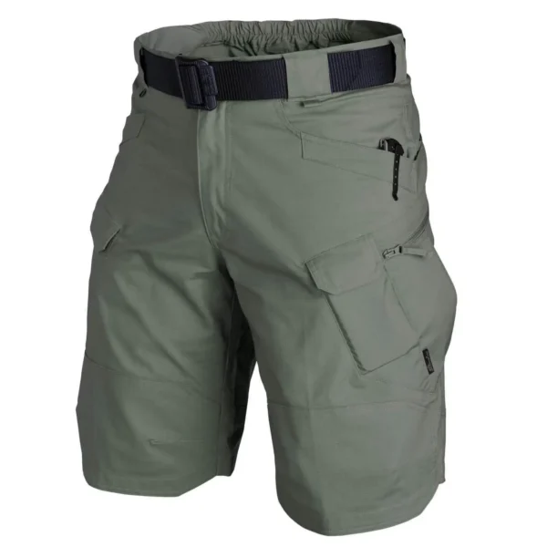 Pantalones cortos militares urbanos para hombre, pantalones cortos tácticos de carga impermeables, pantalones cortos transpirables de camuflaje para exteriores de secado rápido, pantalones cortos informales de verano - Imagen 4