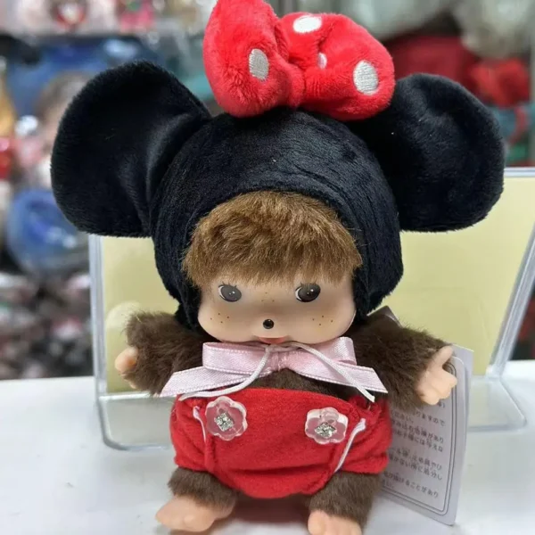 LLavero de muñeco Mchiqi con mono Kawaii de 15cm, bolso colgante, juguete de peluche, regalo de cumpleaños para niños, Material de algodón PP, Año Nuevo/Cristo - Imagen 5
