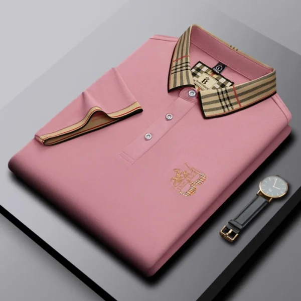 Camisa POLO de marca de lujo de manga corta para hombre, novedad de verano, diseño Jacquard, Top de Golf clásico de moda, camiseta suave y transpirable - Imagen 6