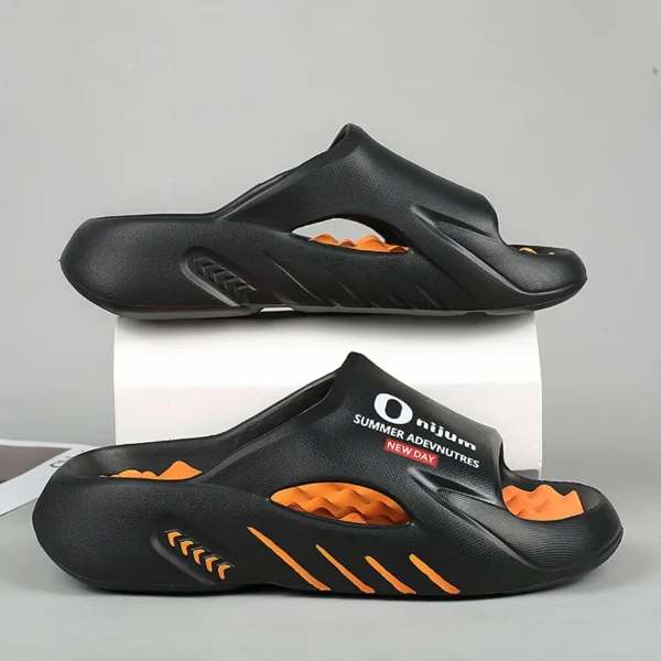 Zapatillas de masaje para hombre, sandalias deslizantes para interiores y exteriores, zapatos informales de playa, suela cómoda, talla grande 38-47, novedad de 2024 - Imagen 6
