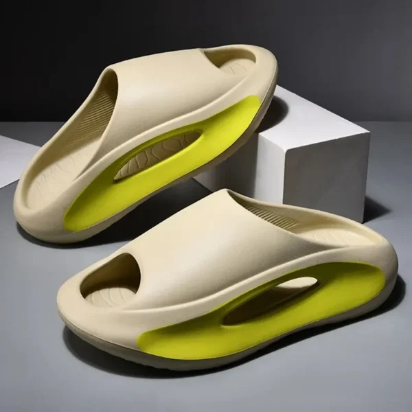 Zapatillas gruesas de EVA para interior de hombre, zapatillas frescas de suela blanda para el hogar, prendas de vestir para hombre, sandalias deslizantes por lotes de zapatos - Imagen 2