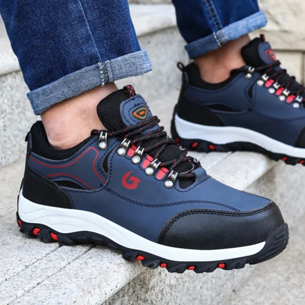 Zapatos con puntera de acero para hombre, botas de trabajo, zapatos de seguridad para el trabajo a prueba de pinchazos, zapatos de trabajo protectores, calzado masculino, zapatillas de seguridad - Imagen 4