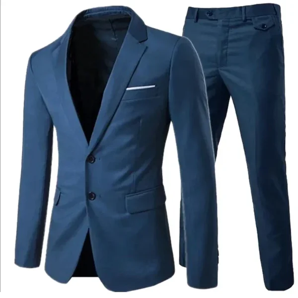 Trajes elegantes para hombre para boda, 3 piezas, 2 conjuntos de chaquetas, chaleco, pantalones, Blazers de lujo, traje clásico ajustado, traje Formal completo 2024 - Imagen 25