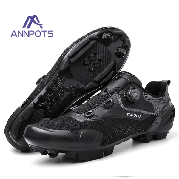 Zapatos para bicicleta de montaña, cómodos, ligeros y transpirables para exteriores, zapatillas deportivas para ciclismo, zapatos MTB para hombre, zapatos deportivos Unisex - Imagen 12