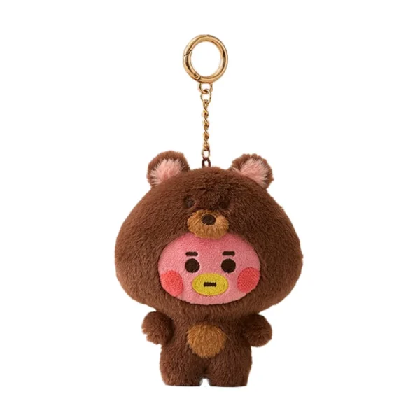 LLavero de muñeco de peluche de la serie Kawaii BT21 BABY Zoo, muñeco de dibujos animados, bolso escolar, colgante, decoración, regalo de cumpleaños, línea de amigos - Imagen 13