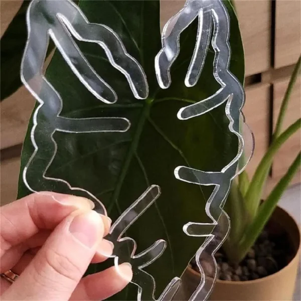 Abrazadera de bambú de concha de tortuga, soporte de tallo de planta de plástico transparente reutilizable para plantas de interior y exterior para amantes de las flores - Imagen 2