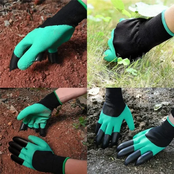 Guantes de excavación, jardinería, inmersión, trabajo, garras, plantación de flores vegetales y tracción de hierba - Imagen 6