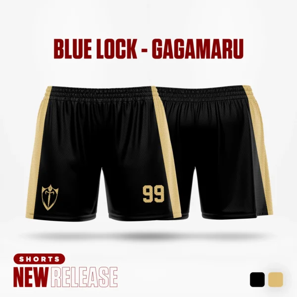 Pantalones cortos de Anime, moda de verano 2024, pantalones cortos deportivos para mujer, parte inferior para niños Camiseta negra de dibujos animados para hombre - Imagen 7