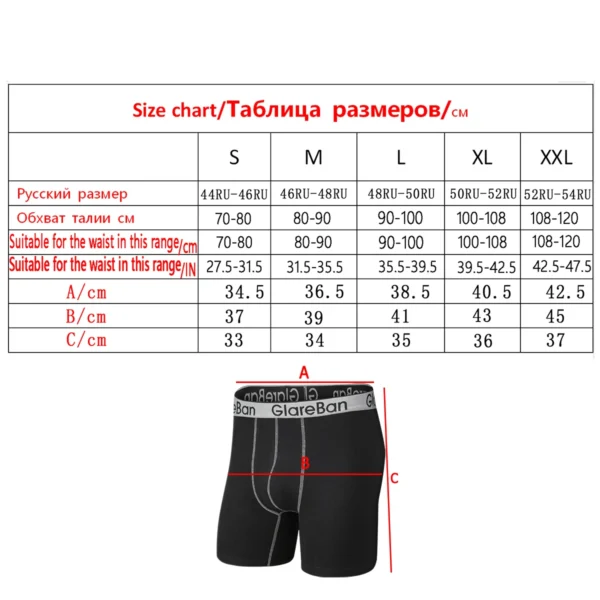 Conjunto de 4 Uds. De calzoncillos Boxer de longitud media, ropa interior para hombre, calzoncillos masculinos transpirables de algodón para hombre, Boxershorts, bragas suaves - Imagen 2