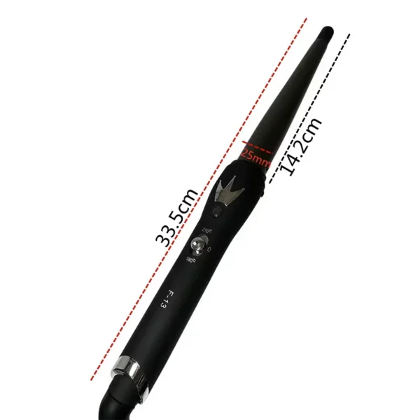 Rizadores De Cabello Rizadores Rizador Conico Tubo Único Esmalte Cerámico Flor De Pera Cono Pelo Eléctrico Rizado: 110-240 - V - Imagen 5