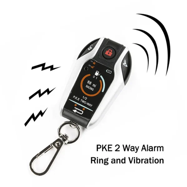 Sistema de alarma de seguridad antirrobo para motocicleta bidireccional, alarma de vibración antirrobo para patinete, arranque remoto del motor, bloqueo automático de 5 metros - Imagen 4