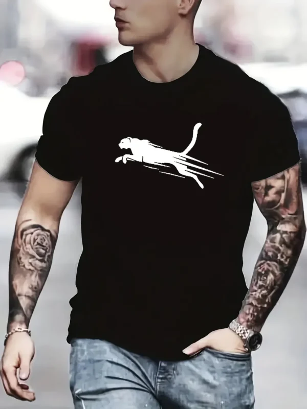 Camiseta de algodón para hombre, camiseta informal holgada con estampado de letras en inglés, Top de alta calidad para Fitness callejero, novedad de verano 100% - Imagen 5