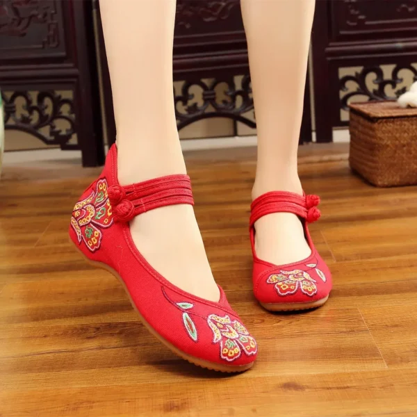 Zapatos informales para mujer, moda Vintage, elegante, estilo étnico, ropa de calle bordada, zapatos de mujer de estilo chino, novedad de verano - Imagen 15