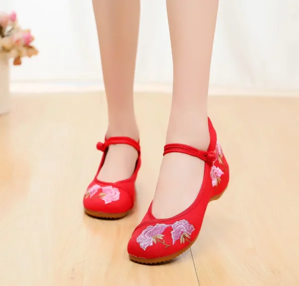 Zapatos informales para mujer, moda Vintage, elegante, estilo étnico, ropa de calle bordada, zapatos de mujer de estilo chino, novedad de verano - Imagen 10