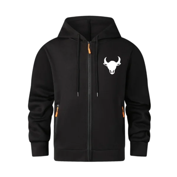 Sudadera con capucha de primavera y otoño, color sólido, moda, casual, fitness, jogging, camiseta deportiva holgada para hombre - Imagen 2